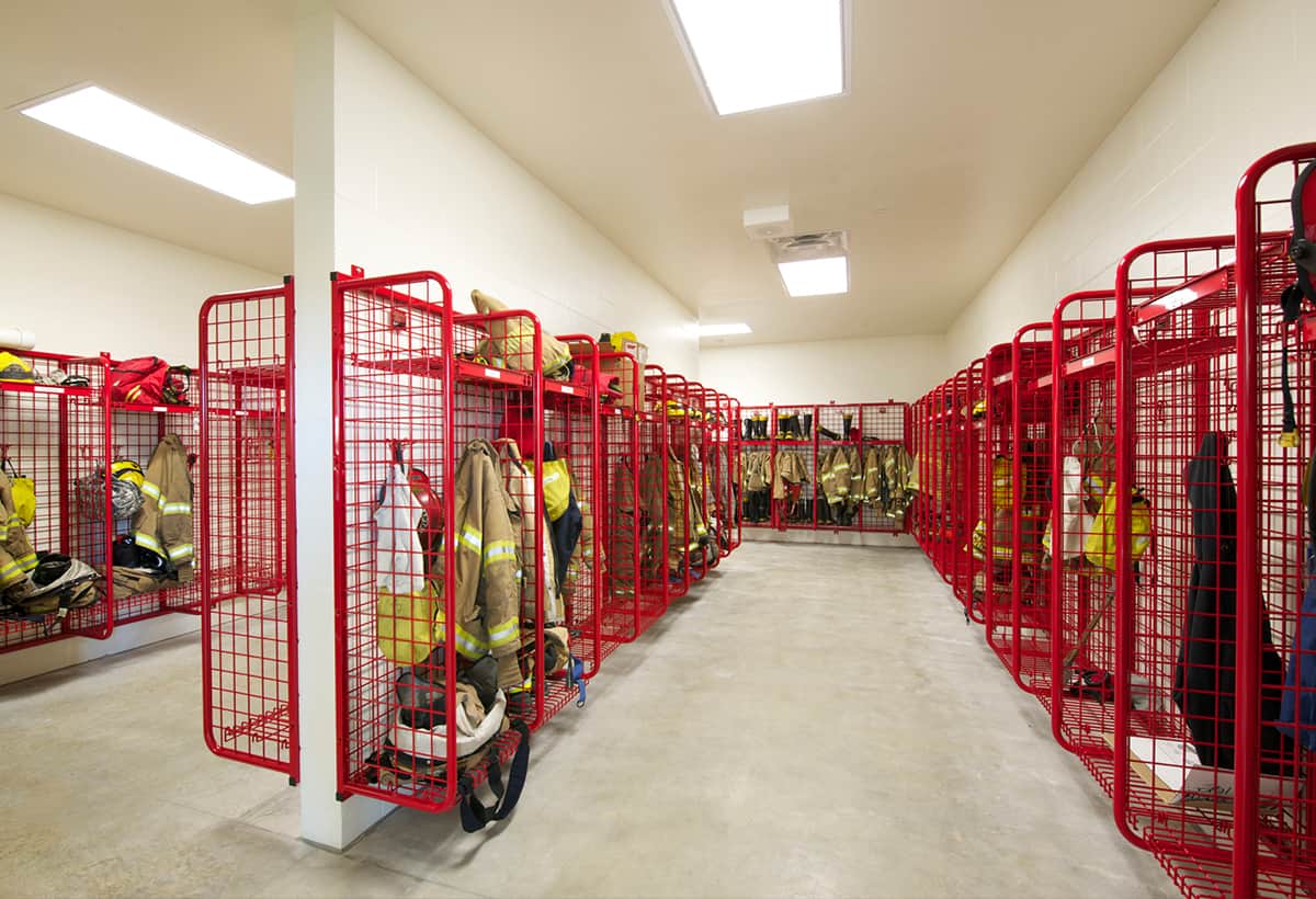 Cedar Rapids Fire Station Lockers
