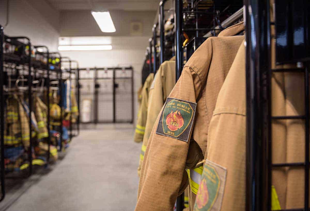 Fitchburg Fire Station Locker Room