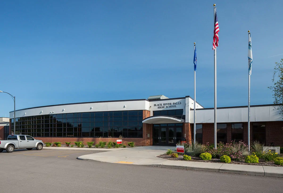 Black River Falls High School Secure Entrance