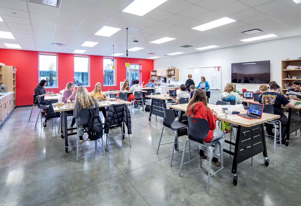 Neenah High School 3D Art Ceramics Room