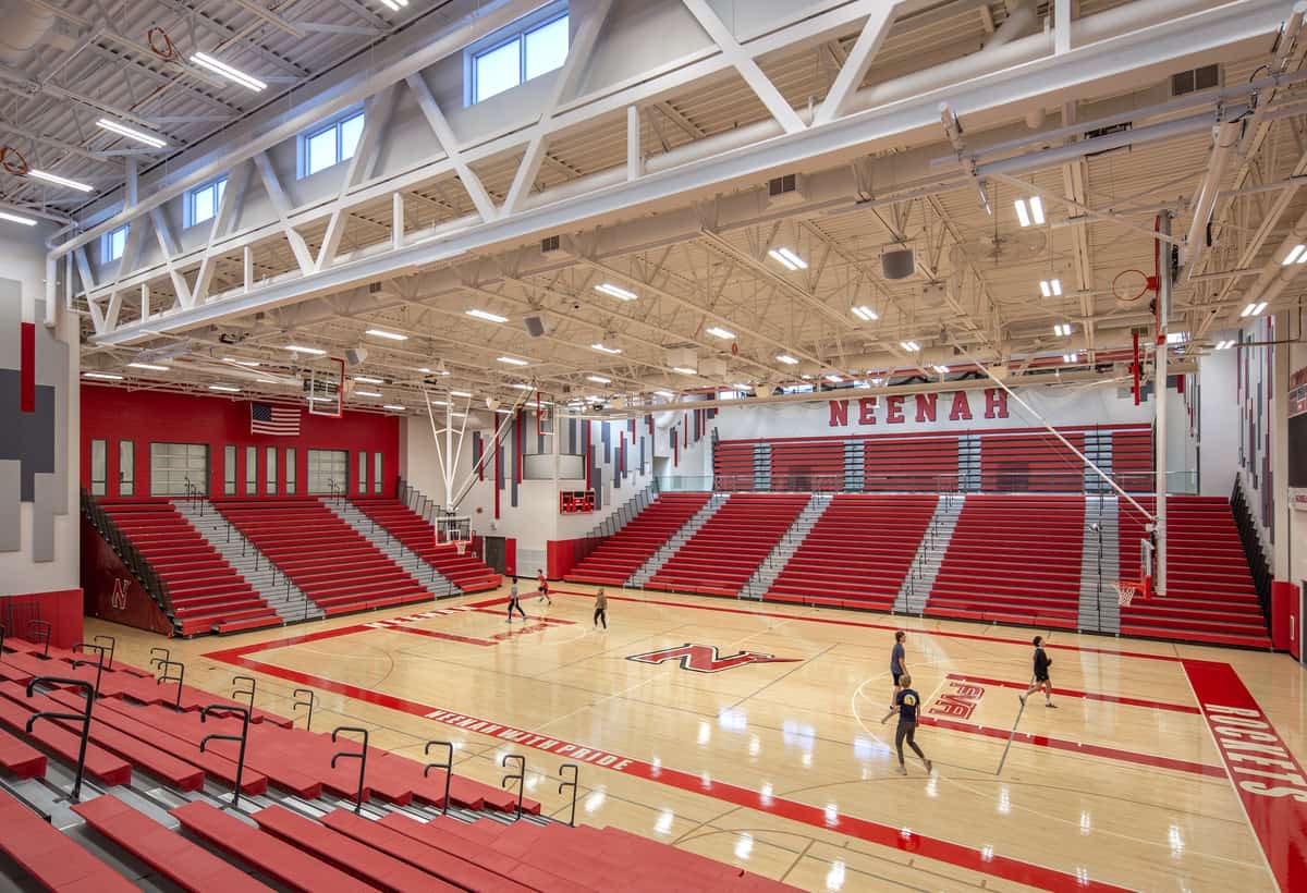 Neenah High School Three Station Fieldhouse
