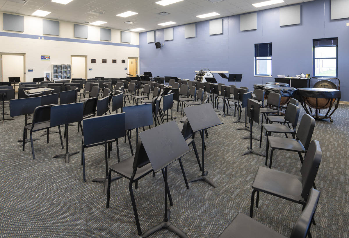 Greenville Middle School Band Room