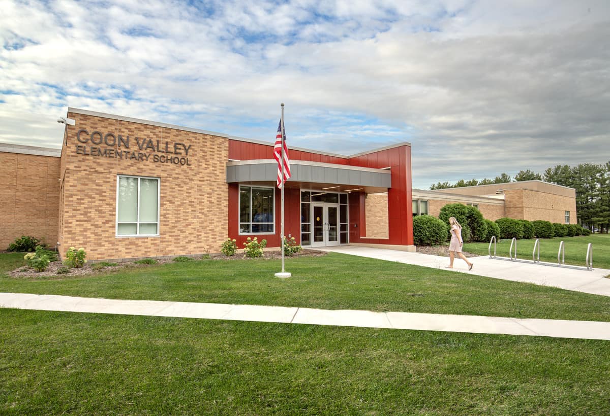 Westby Coon Valley Elementary School main entrance
