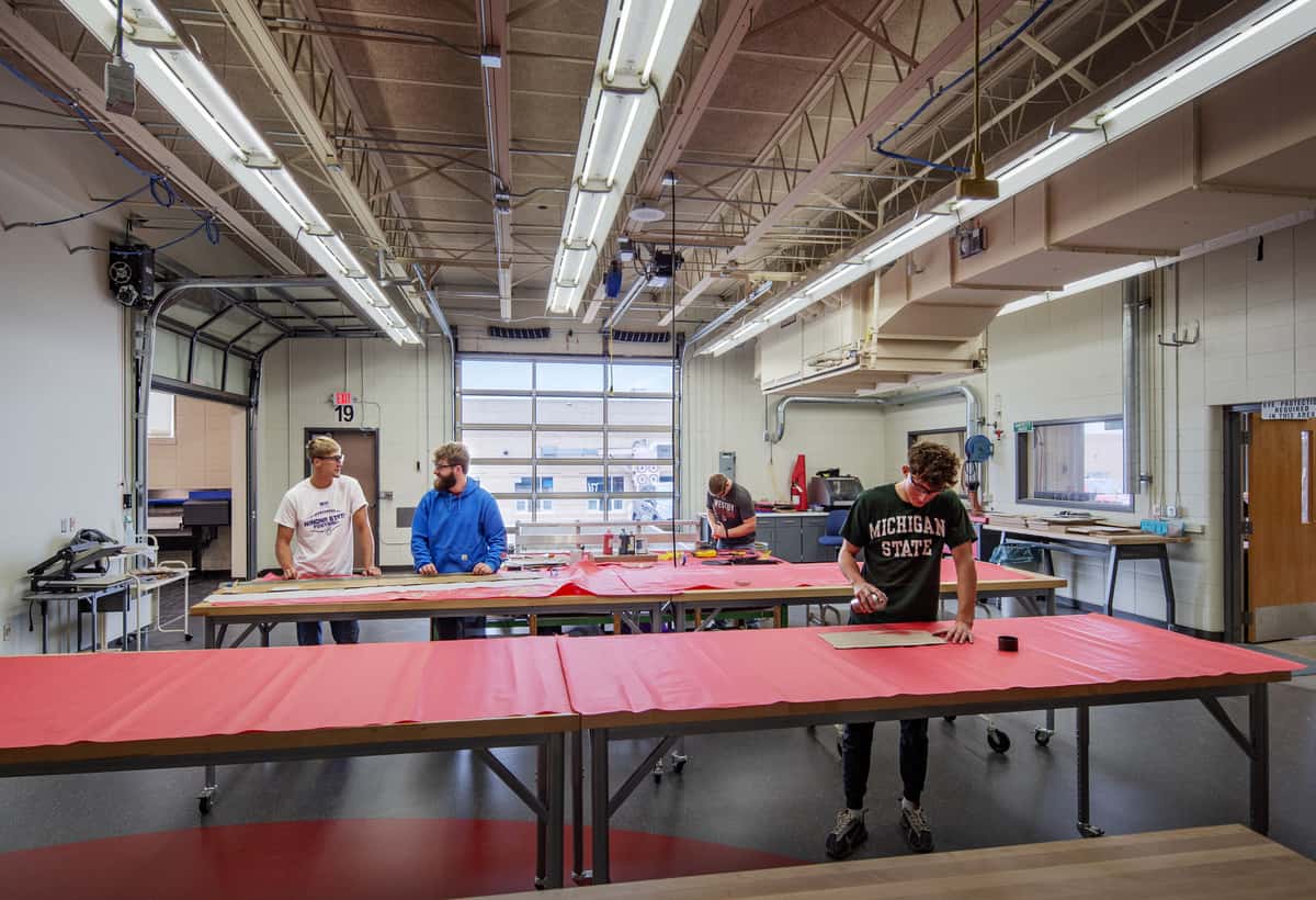Westby High School clean tech lab