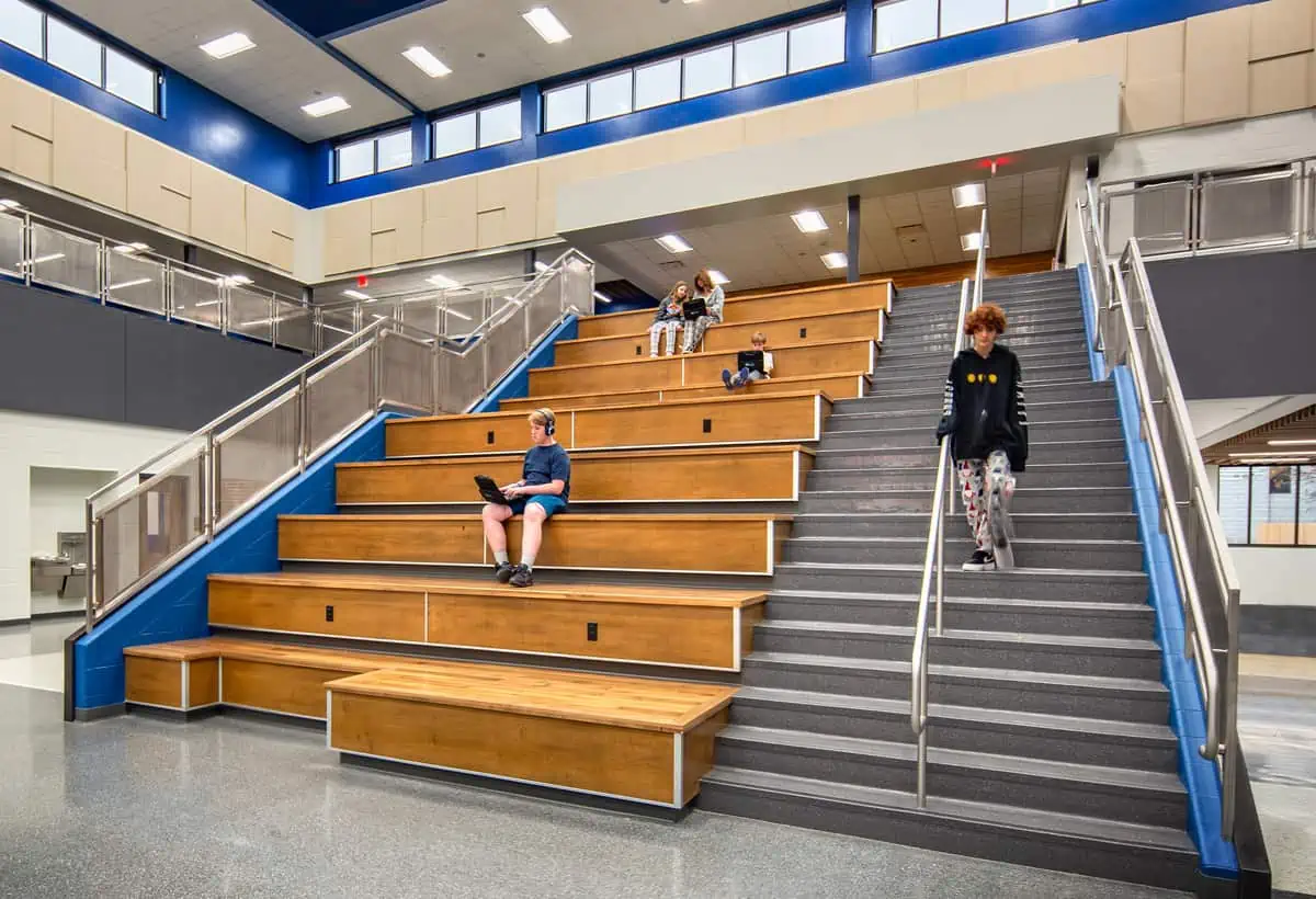 Learning stair, New Vel Phillips Middle School, Oshkosh WI