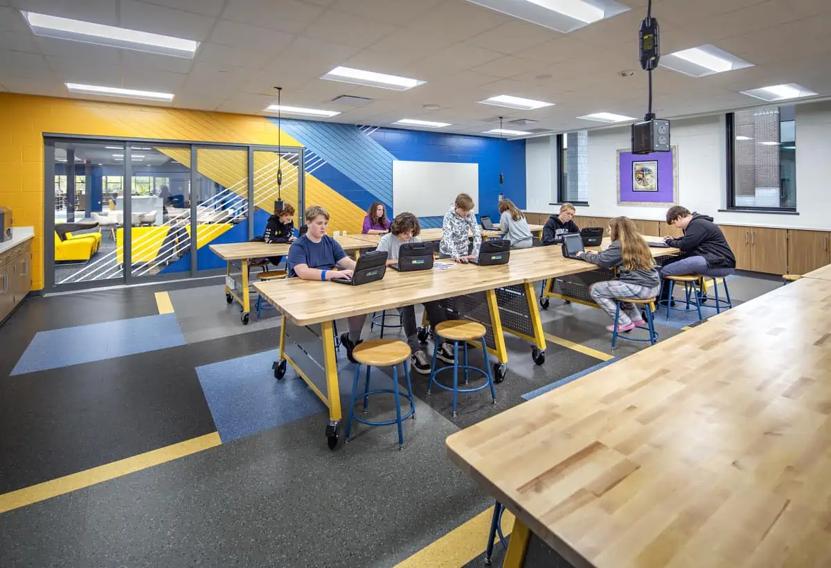 Maker space, New Vel Phillips Middle School, Oshkosh WI