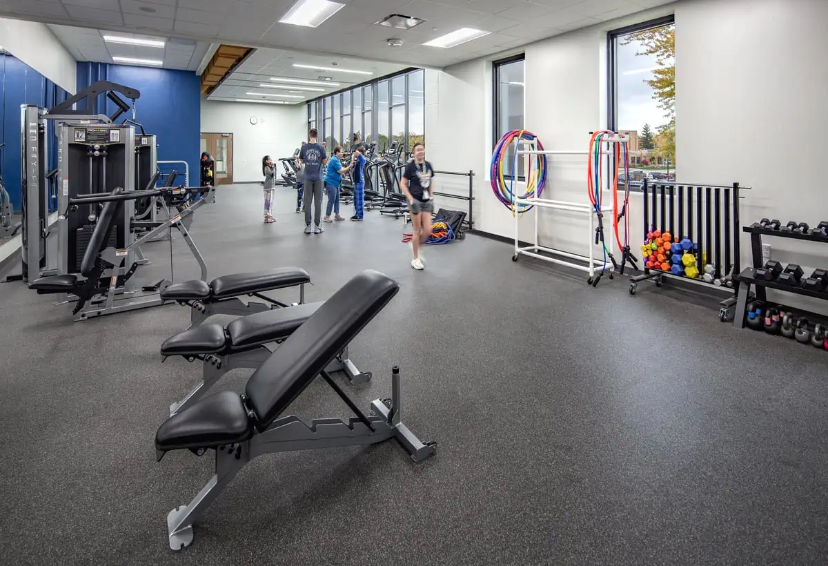 Fitness center, New Vel Phillips Middle School, Oshkosh WI