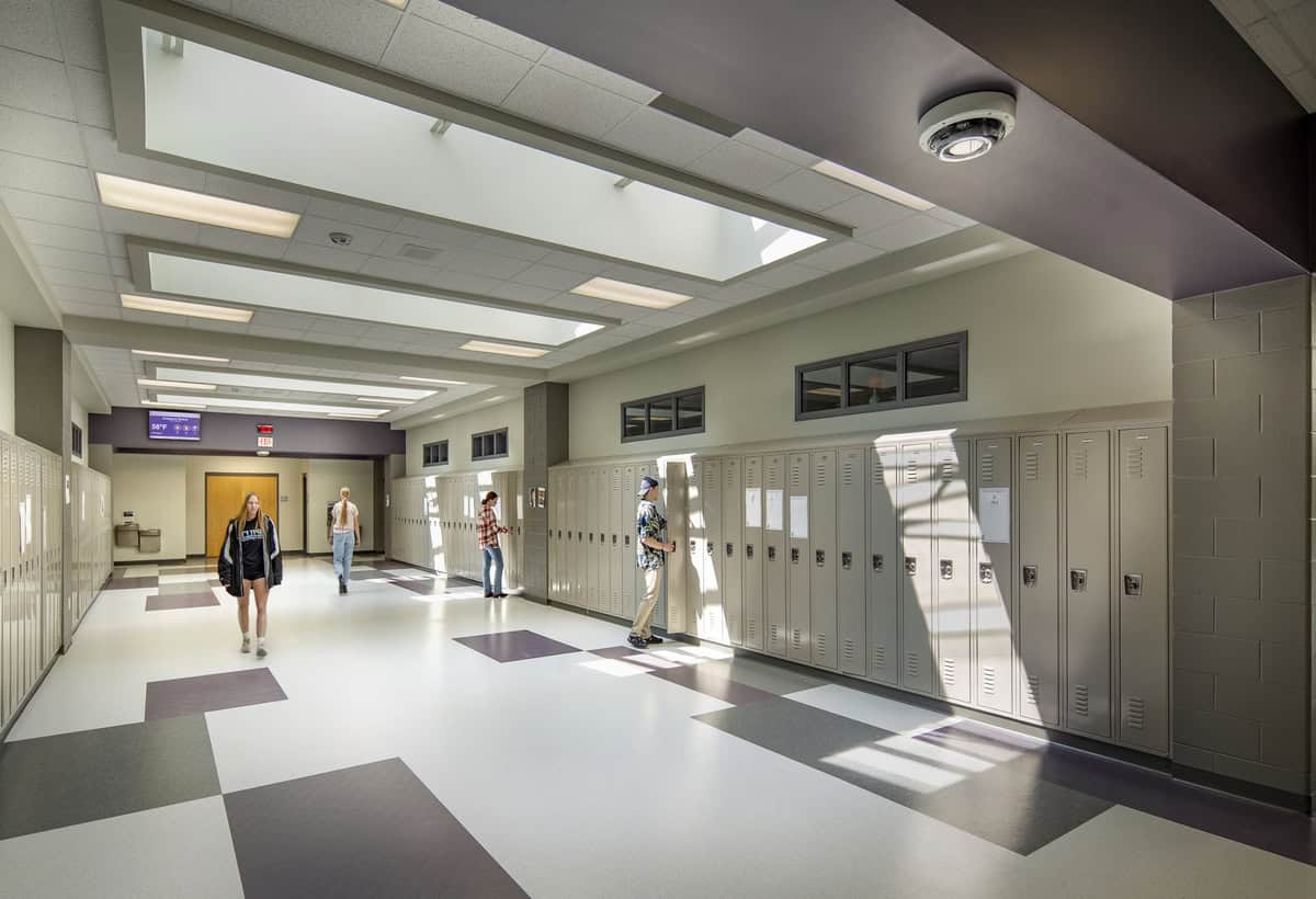 Dodgeland School District hallway lockers