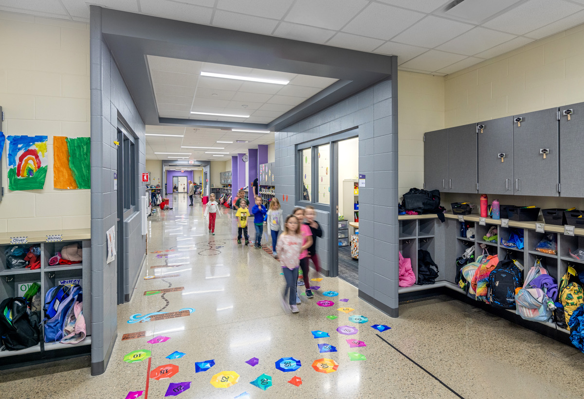 Denmark Elementary School hallway