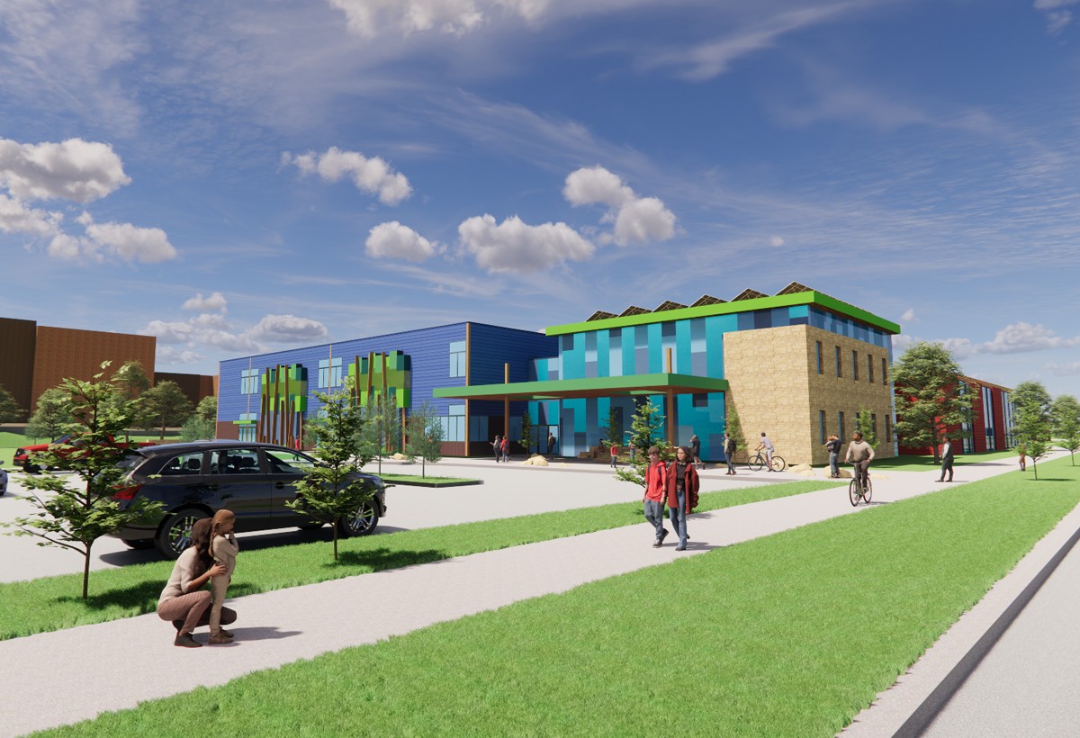 Rendering: Decorah Community School District New Pre-K through 2nd Grade Elementary School, Decorah, Iowa