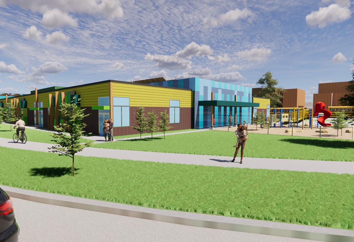Rendering: Decorah Community School District New Pre-K through 2nd Grade Elementary School, Decorah, Iowa