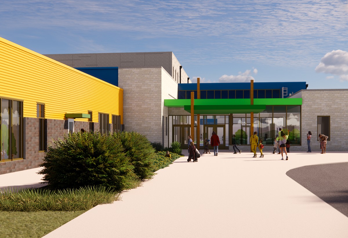 Rendering: Decorah Community School District New Pre-K through 2nd Grade Elementary School, Decorah, Iowa