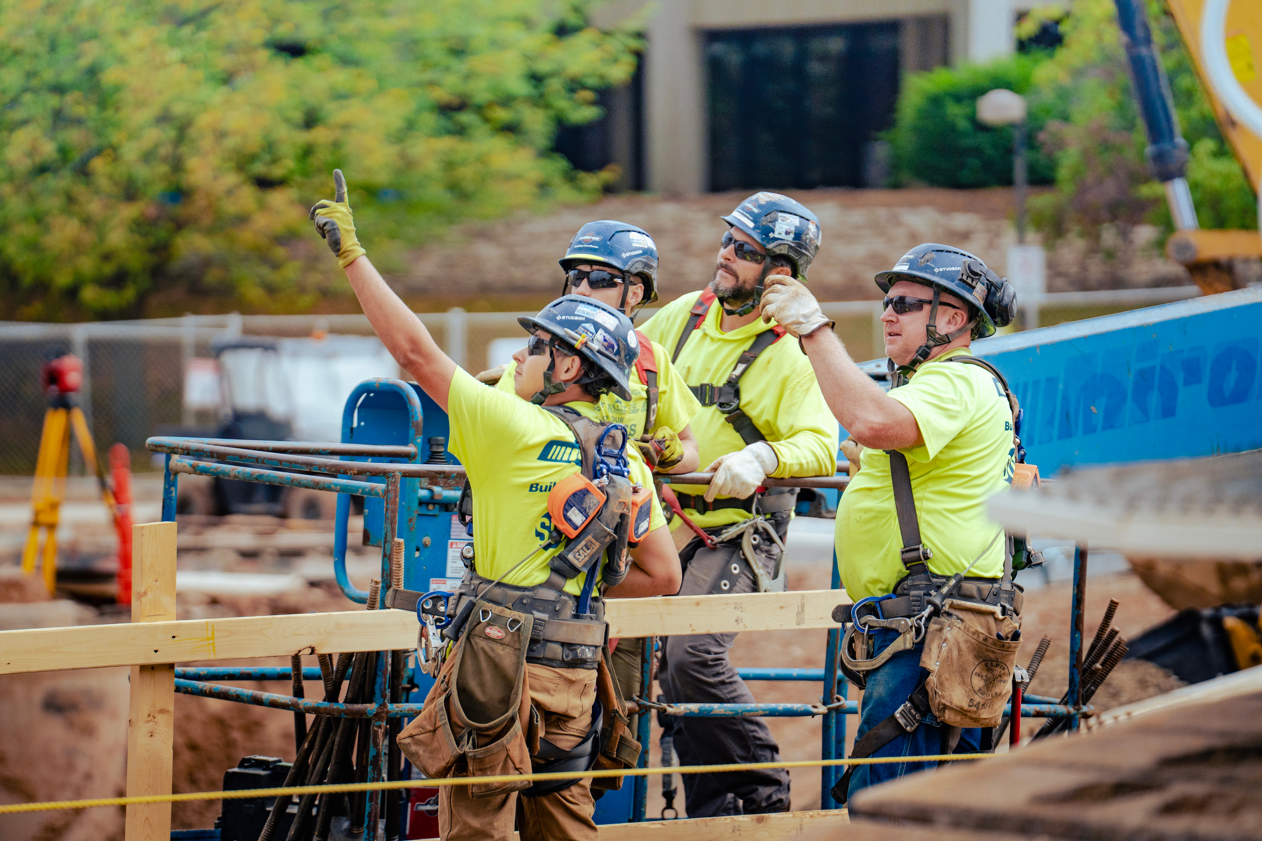 Miron field team members working together on a jobsite