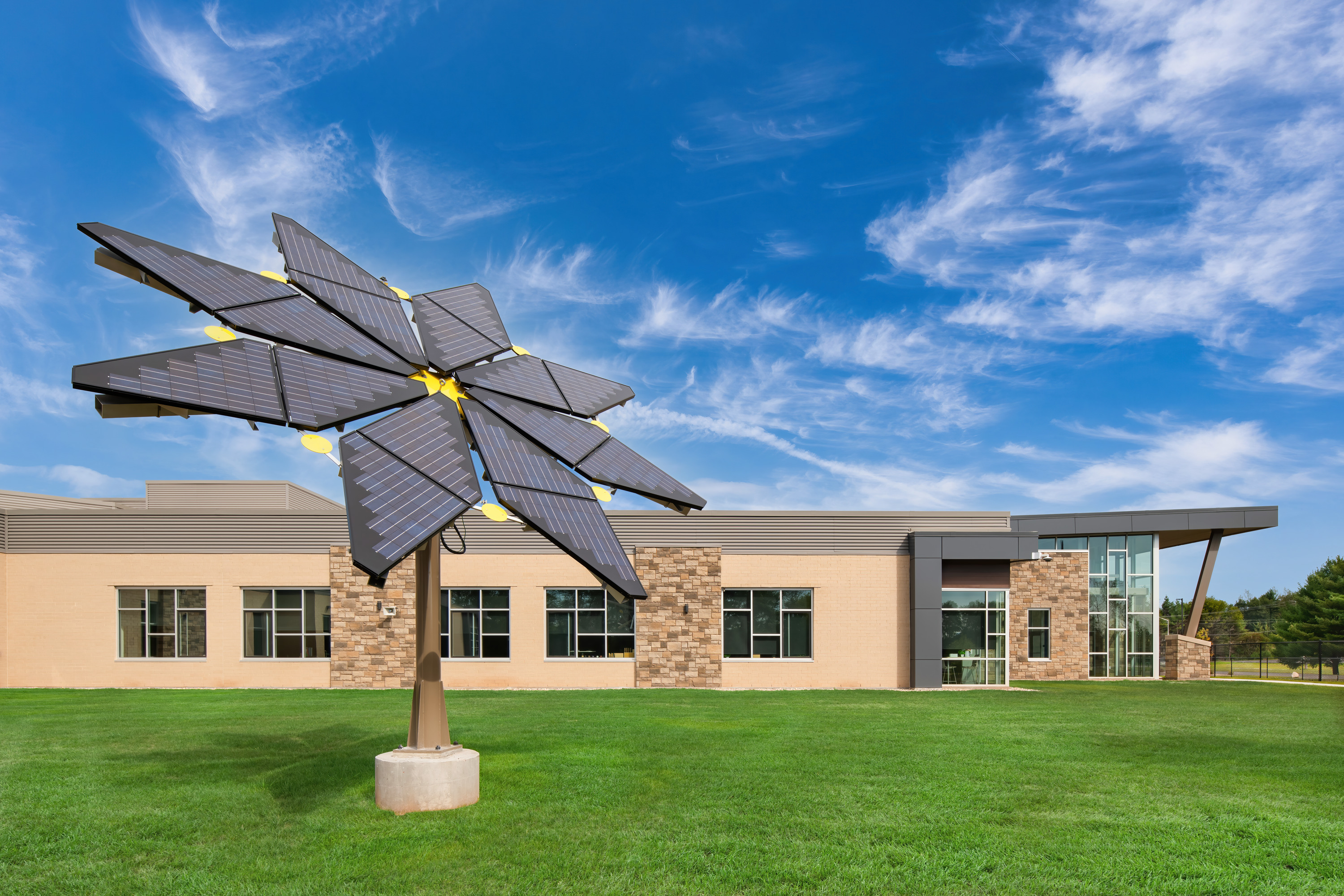 Menominee Indian High School architectural and interior design photography