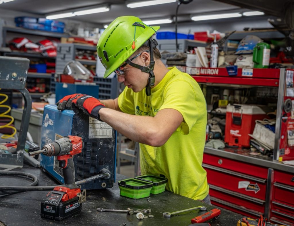 Miron Yard Operations team member at work